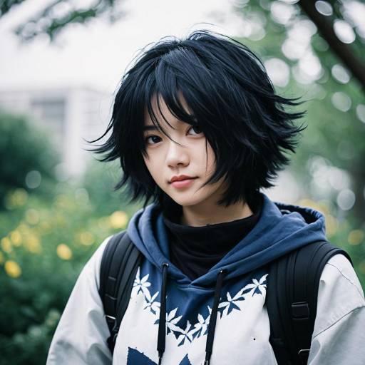 Dabi Cosplay with Layered Clothes and Scars