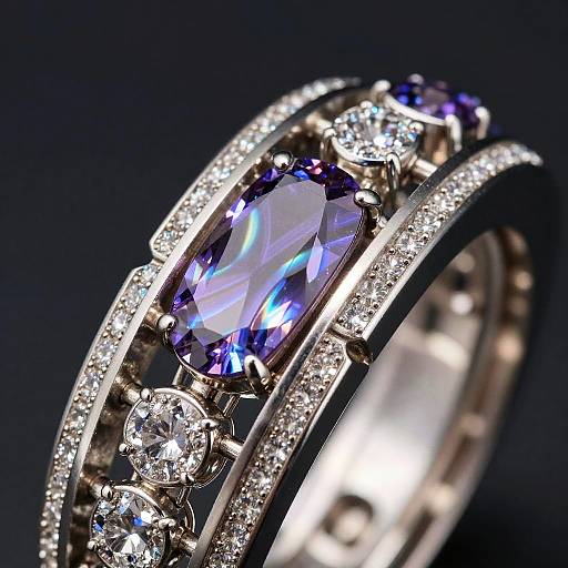 Futuristic AI Jewelry with Dynamic Components