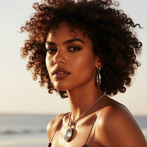 Radiant Adriana Lima in Golden Light