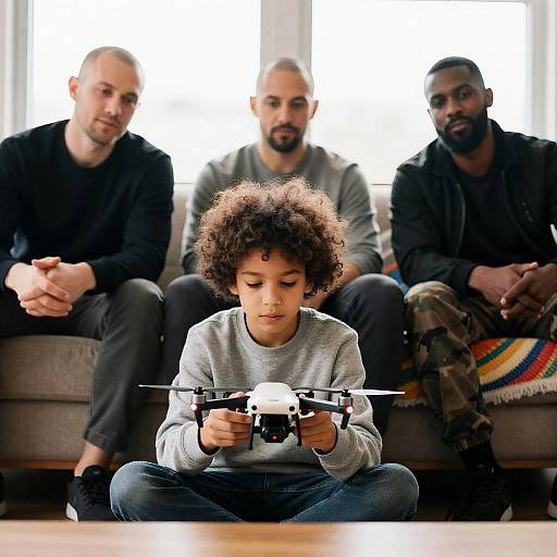 Family Bonding Over Drone Fun