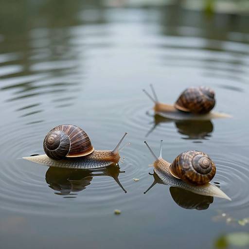 Philosophical Snails on Serene Pond