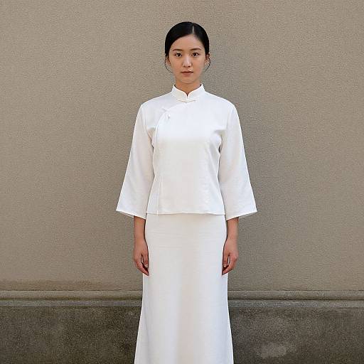 White Traditional Chinese Wedding Dress