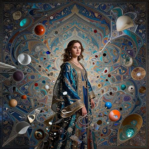 Hyperrealistic Persian Art Portrait