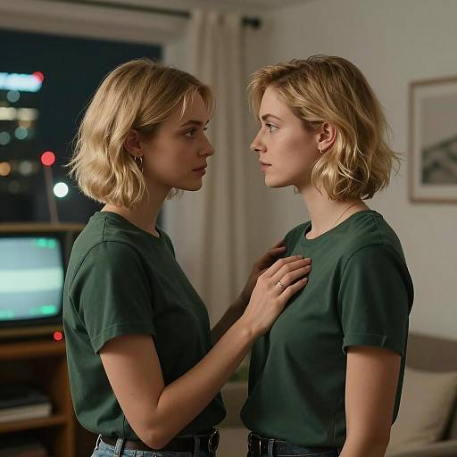 Intimate Encounter in Urban Apartment