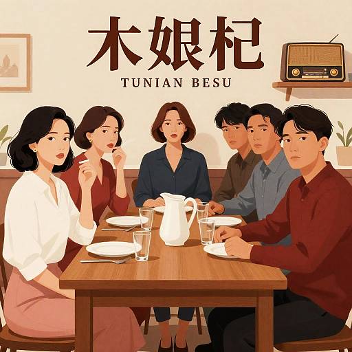 Serious Movie Poster for 'Seven Women'