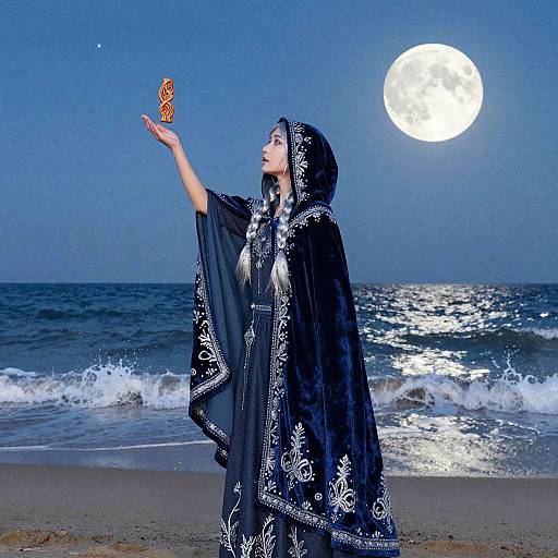Moonlit Sorcerer by Ocean