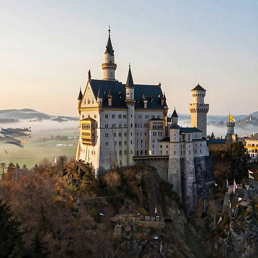 Spectacular Medieval Castle at Dawn