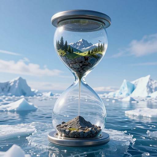 Mythical Hourglass Nature Landscape
