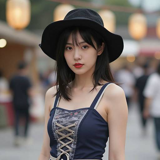 Realistic Fall Festival Dress Portrait