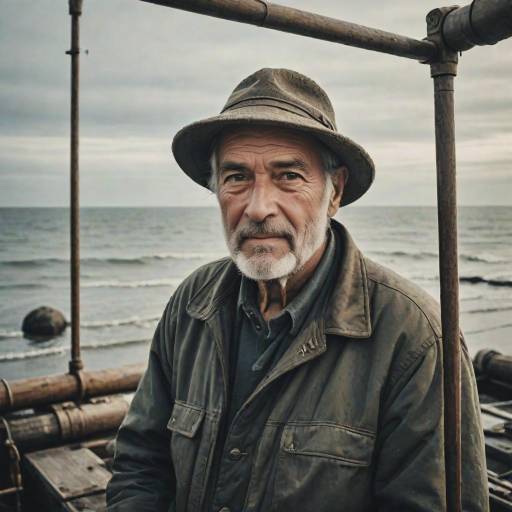 Cinematic Portrait of an Elderly Fisherman
