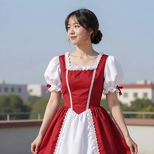 Photorealistic Asian Woman in Renaissance Dress