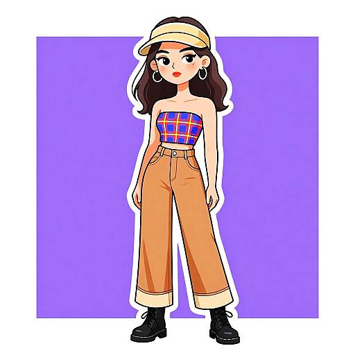 Stylish Woman in Urban Casual Outfit