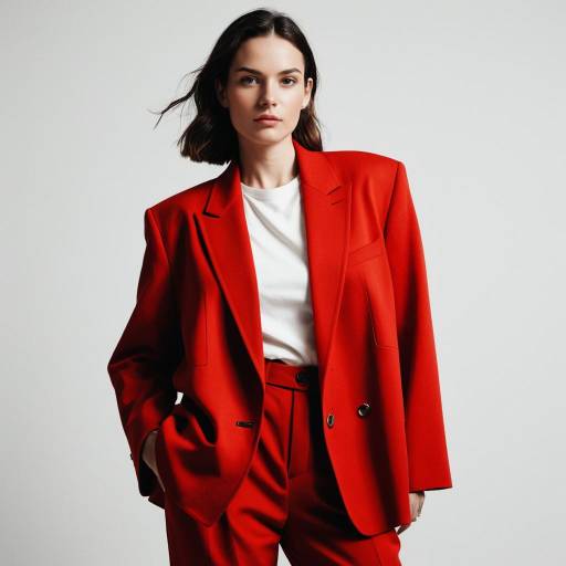 Confident Woman in Bold Red Fashion