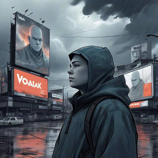 Worried Wojak Beneath Ominous Skies