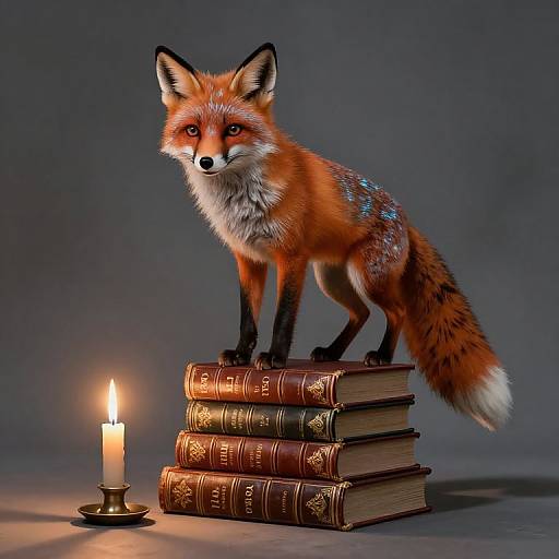 Surreal Fox on Vintage Books