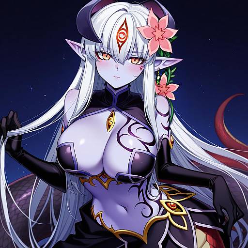 Illustration of Alipheese fateburn xvi, mon-musu quest! in the style of Sempon (doppio note)