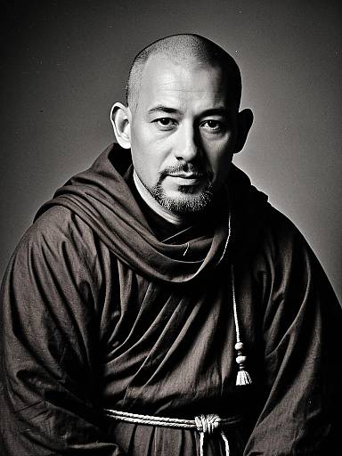 Portrait of Man in Monk Outfit