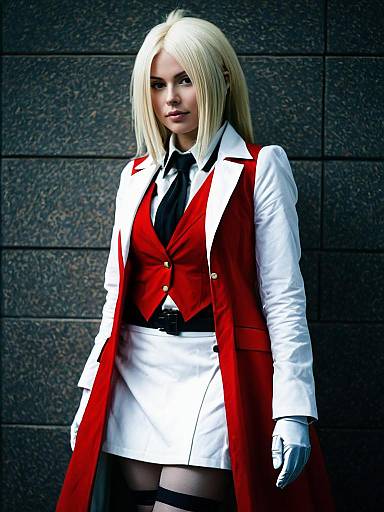 Sexy Realistic Integra Hellsing Cosplay Photo