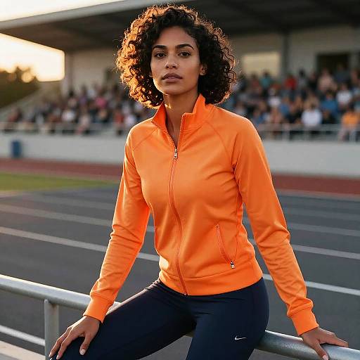 Athletic Woman Fashion Editorial Portrait