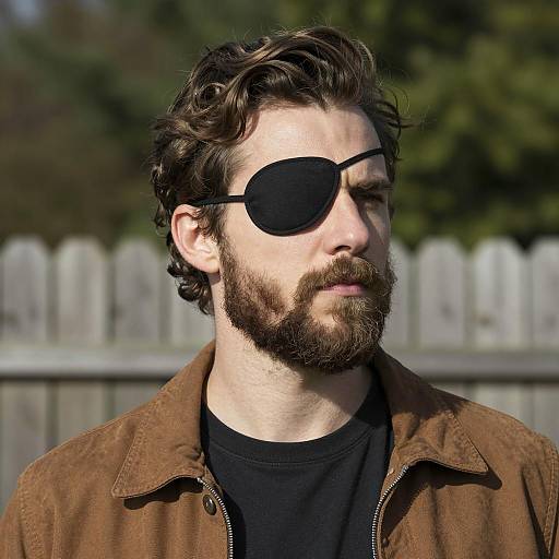 Mysterious Man in Nature's Embrace