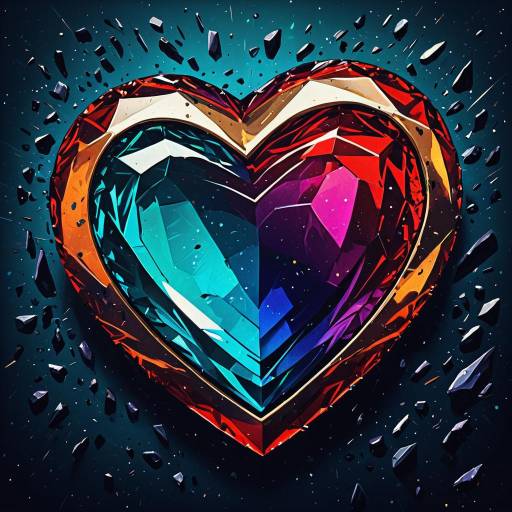 Vivid Emotional Heartbreak Illustration Vivid Emotional Heartbreak Illustration