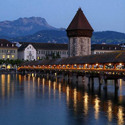 Twilight Luminescence over Lucerne