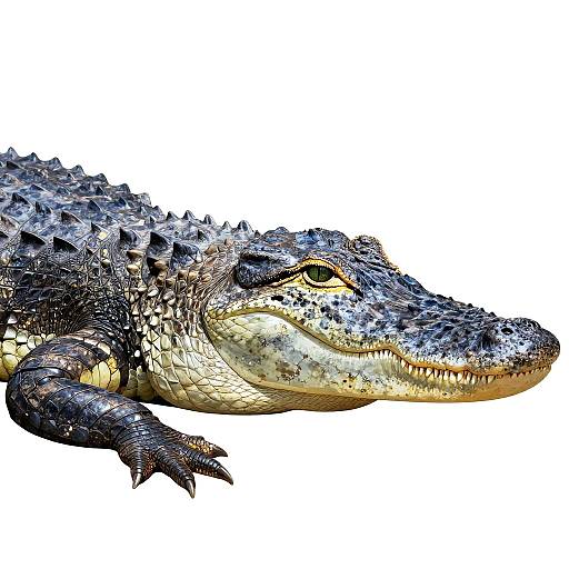 Detailed Vector Alligator Portrait
