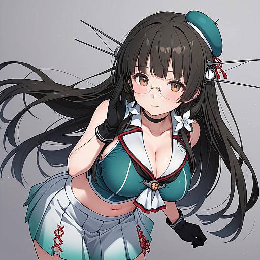 Illustration of Choukai kai ni (kancolle), kantai collection in the style of Kiman