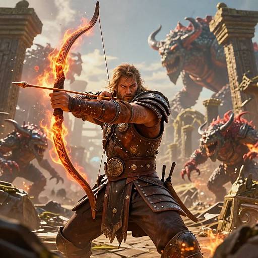 Epic Monster Hunter Bow Warrior