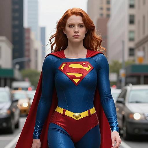 Supergirl in Urban Cinematic Style