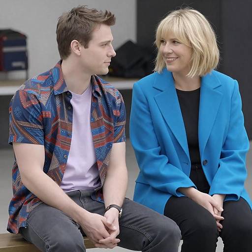 Outdoor Portrait of Two Friends Together