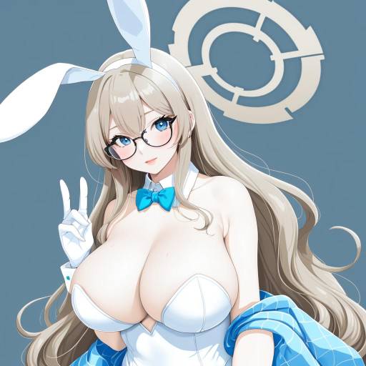 Illustration of Akane (bunny) (blue archive), blue archive in the style of Sakura chiyo (konachi000)