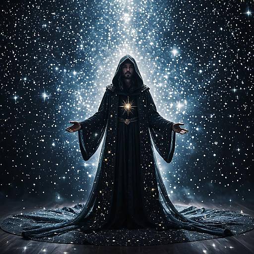 Stardust Sorcerer with Glowing Star