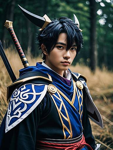 Cinematic Childe Cosplay Dramatic Editorial Portrait