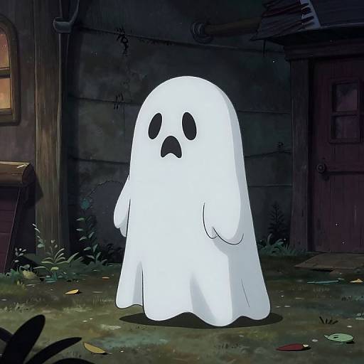 Friendly Gentle Ghost Character Concept