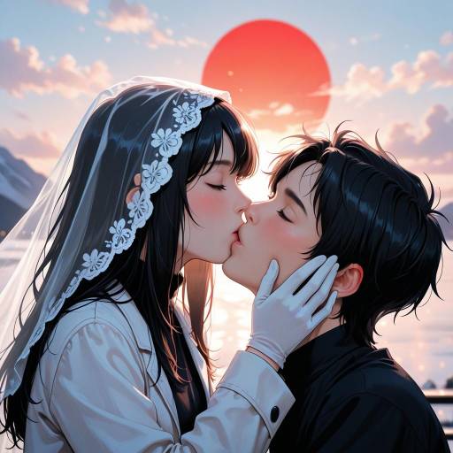 Romantic Dawn Kiss with Adachi Rei