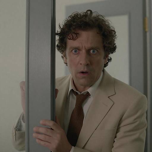 Surprised Man at the Doorway