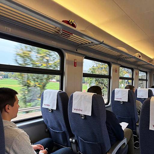 Cozy Luxurious Renfe Train Interior
