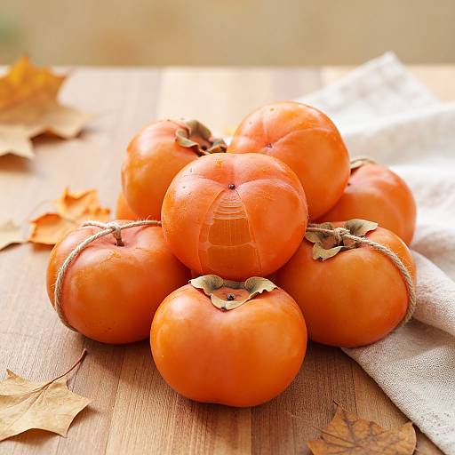 Elegant Hoshigaki Persimmons Arrangement