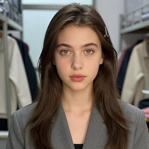 Portrait of a Young Woman in Blazer