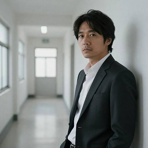 East Asian Man in Formal Attire