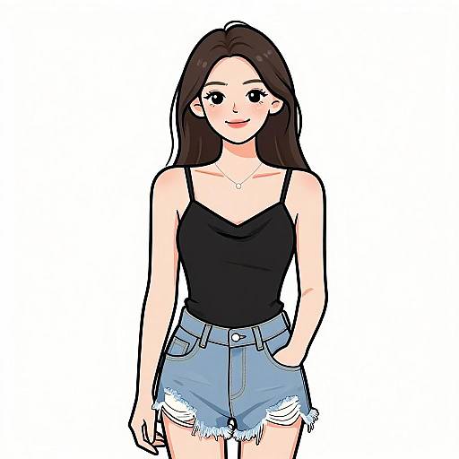 Smiling Woman in Casual Streetwear