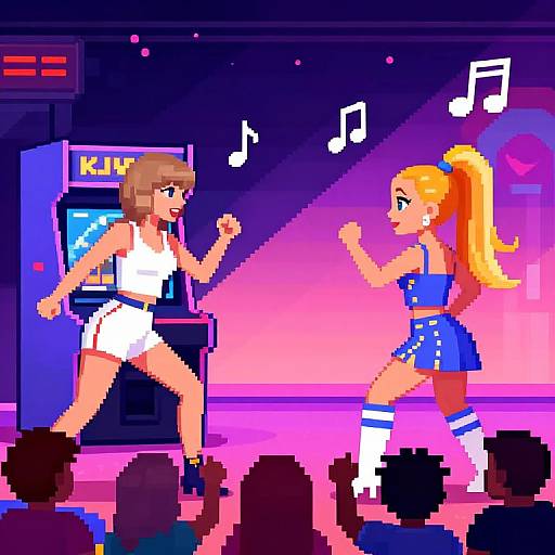 Taylor Swift vs Ariana Grande Pixel Battle
