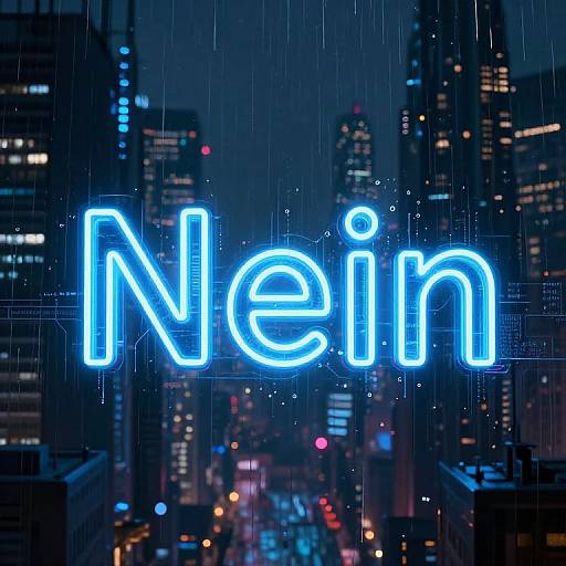 Photograph of a neon 