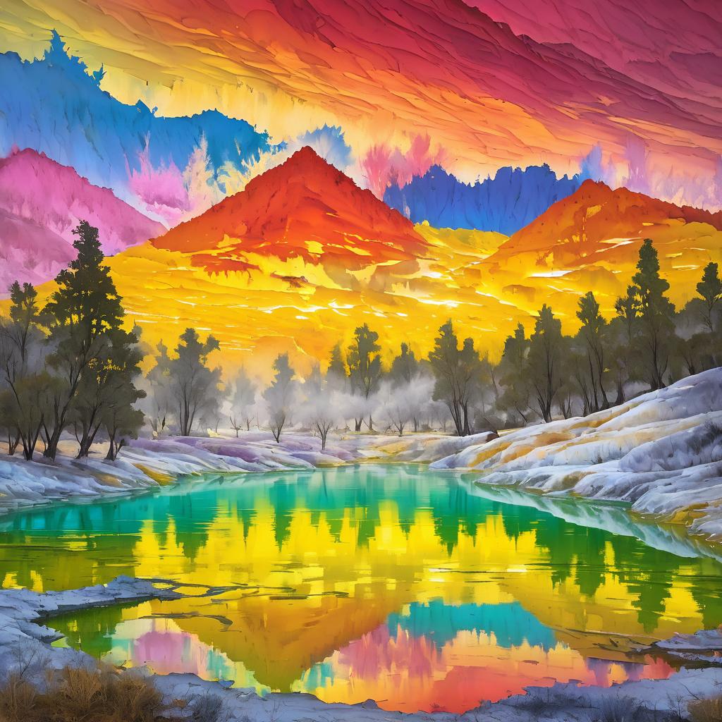 Vibrant Thermal Landscape of Sulfur Springs