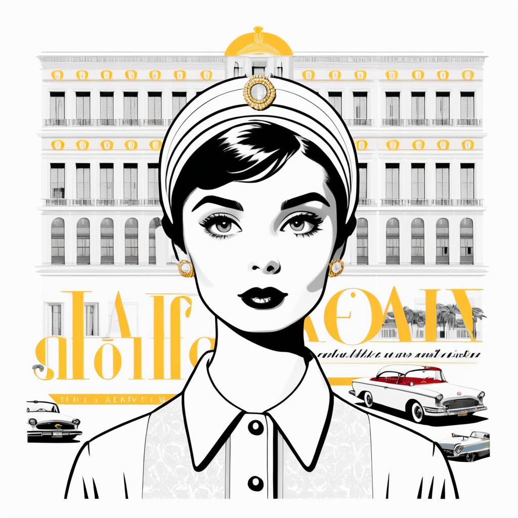 Vintage Audrey Hepburn T-Shirt Design