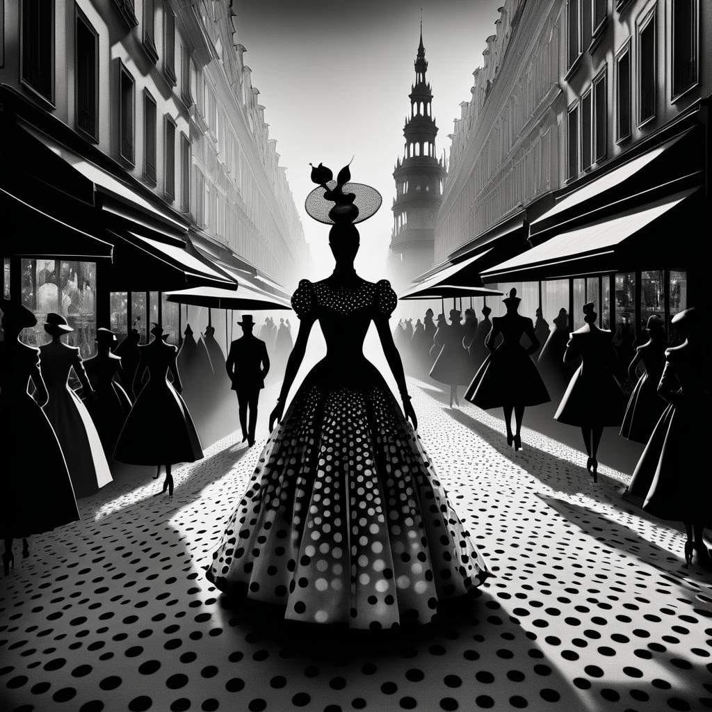 Surreal Haute Couture in Autumn Market