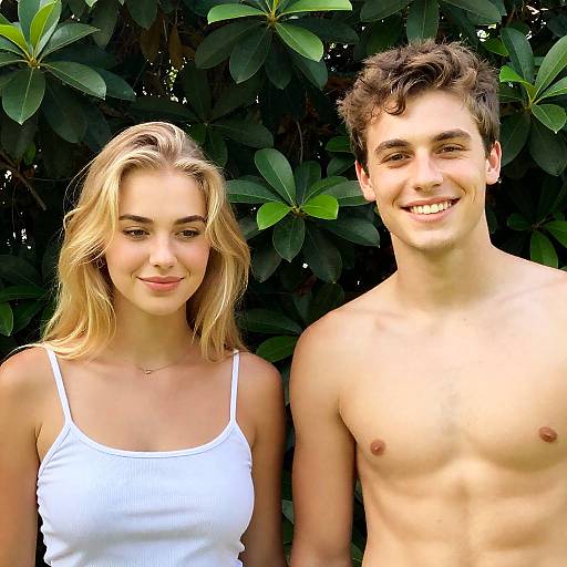 Outdoor Portrait of a Young Couple