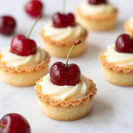 Rainier Cherry Mascarpone Mini Tarts