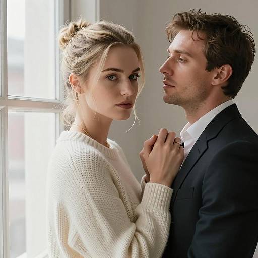 Intimate Embrace in Soft Light